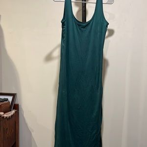 Green tank dress